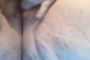 My spoiled girlfriend just can't live without teasing her hairy cookie