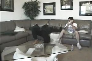 Slutty and indecent dark nurse with precious ass holds the pecker
