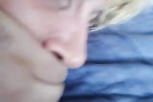 My horny blond spouse receives her anus invaded by me