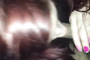 Redhead lustful girlfriend gives me oral-job on POV sex episode