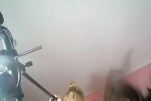 Homemade video with me and my GF showing our vaginas for the web camera