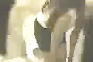 Sexy sweetheart with sweet body caught peeing in public latrine