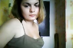 My super sexy GF shows me her fine bumpers and butt in webcam show