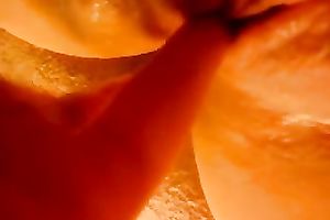 Close up act with my BBC slut fingering her sticky bald snatch