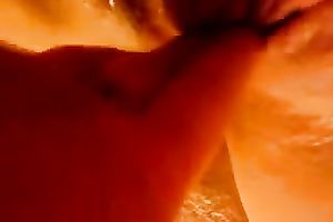 Close up act with my BBC slut fingering her sticky bald snatch