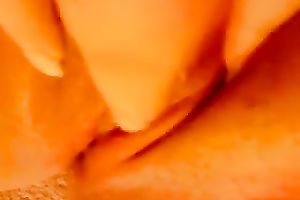 Close up act with my BBC slut fingering her sticky bald snatch