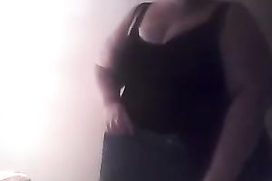 Amateur big beautiful woman blond white lady on livecam lastly undresses