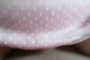 She is riding my dick out of taking off her pants