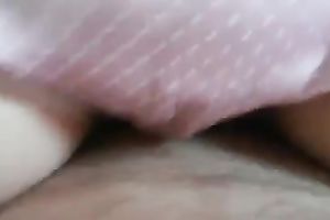 She is riding my dick out of taking off her pants