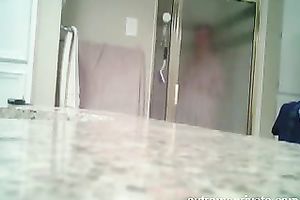 older Jenny caught on shower spy webcam