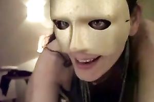 Masked coed drives me avid with a orall-service in POV scene