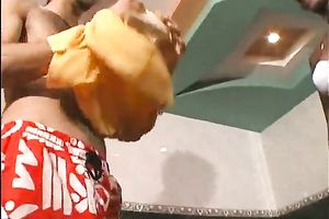 Petite ebon cutie blows large white dong of her boyfriend