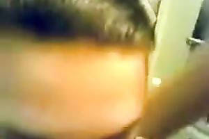 Brown-haired honey enjoys engulfing 2 boners in the bath