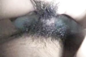 Amateur Asian slutwife acquires her hairy cunt pounded remarcably well