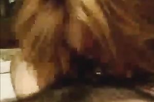 Brown-haired cutie sucks my shaft previous to taking a ride on it