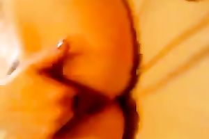 Mate films her hawt white wife rubbing and fist her hawt and shaggy pussy on ottoman