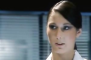 Beautiful dark brown hottie acquires a load of cum on her gorgeous face