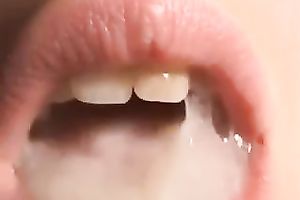 My voracious light-haired bitch enjoys the smack of my cum