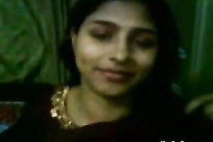 Well shaped Indian babe gives head and copulates missionary style