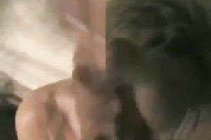 Hot and concupiscent golden-haired cougar is willing for a large load