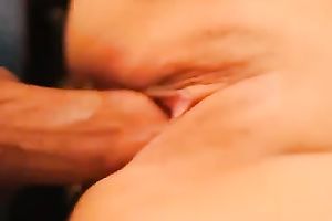 Close up POV with me invading my wife's hairless cookie