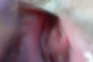 Vagina of my hotwife opened up and filmed closeup at home
