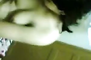 Hot and fresh dark brown girlfriend stripped flashing privates in the bedroom