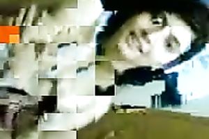 Hot and fresh dark brown girlfriend stripped flashing privates in the bedroom