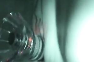 The bald pussy of my big beautiful woman dilettante girlfriend stuffed with a sex toy