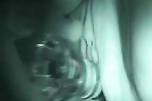 The bald pussy of my big beautiful woman dilettante girlfriend stuffed with a sex toy