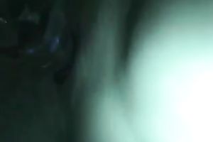 The bald pussy of my big beautiful woman dilettante girlfriend stuffed with a sex toy