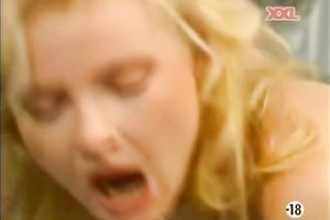 Horny and hot blondie wench with n=awesome meatballs acquires shoved