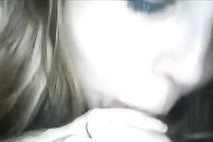 Gentle weenie engulfing from my blond tattooed legal age teenager sweetheart