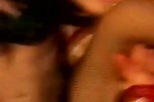 Drizzling her pretty face with large cumload after steamy sex