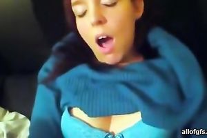 Cock crazed gal gives her lascivious BF one hell of a cook jerking