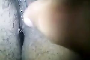 Fingering and taping dry brown cooter on webcam in my bedroom