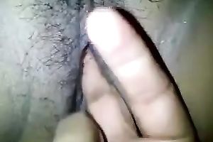 Fingering and taping dry brown cooter on webcam in my bedroom