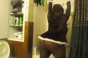 Webcam movie with my bulky swarthy ex GF dancing and shaking her butt