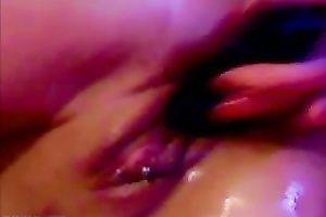 Greased up shiny cookie and soft arsehole of my German babe