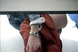 Caught this shaggy milf random housewife in the pool cabin