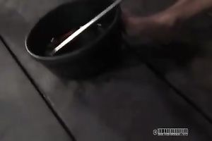 Nasty babe rides a sex toy coz her domina wishes her do this