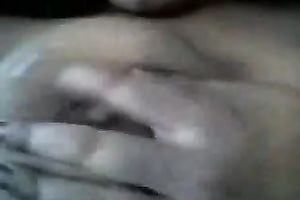 Exotic sexy Indian floozy on web camera squishes her large boobies