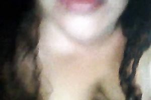 Dirty red pants of a breasty sexy dilettante black cock sluts on web camera