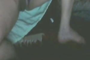 My aged co-worker plays with her cum-hole in front of a cam