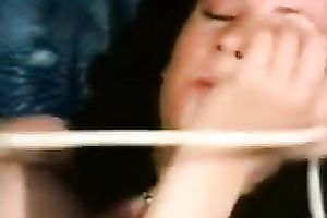 Kinky and super slutty honey poking her sex toy into her fur pie