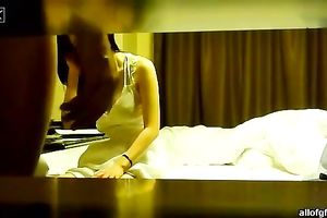 Super hawt dark brown sweetheart acquire her tasty looking fur pie permeated hard