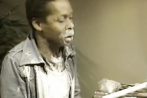 Filthy and lascivious blondie floozy receives pushed on the ottoman