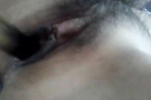 Amazing homemade solo clip with my ex GF playing with a fake penis