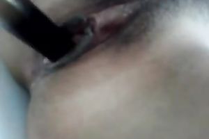 Amazing homemade solo clip with my ex GF playing with a fake penis