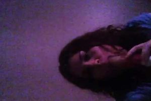 Playful corpulent web camera amateur wife sucks her sex toy and flashes her zeppelins